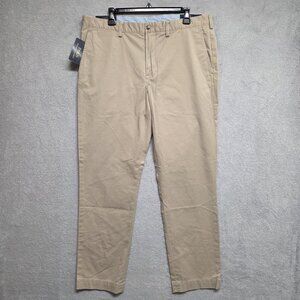 Polo Ralph Lauren Pants Mens 36x32 Khaki Stretch Straight Fit Chino Twill Casual